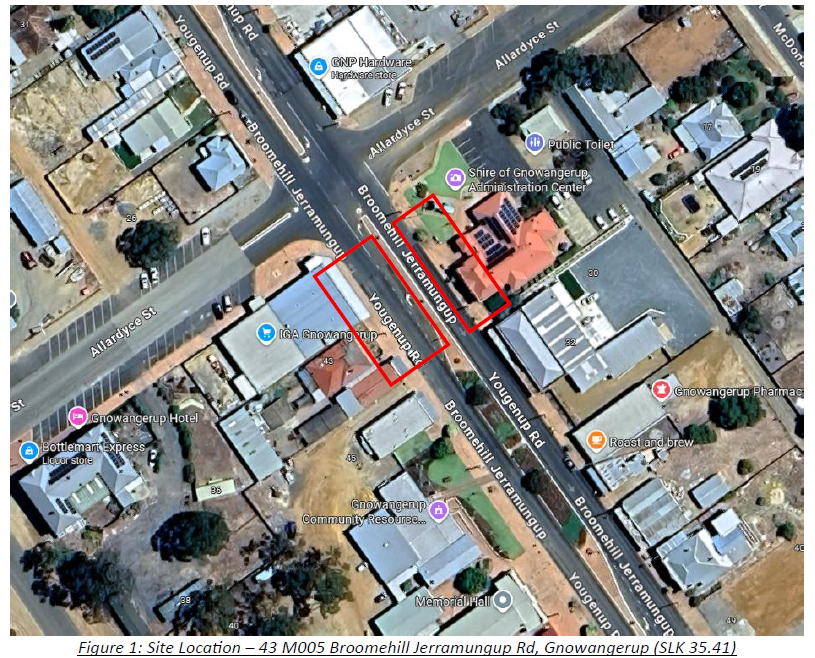 Map of townsite and works area
