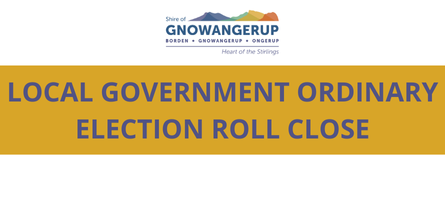 LG Election Ordinary Election - Close of Enrolments