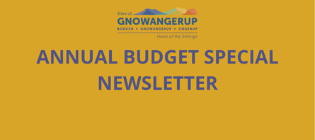 Special Community Newsletter 2025/26 Annual Budget