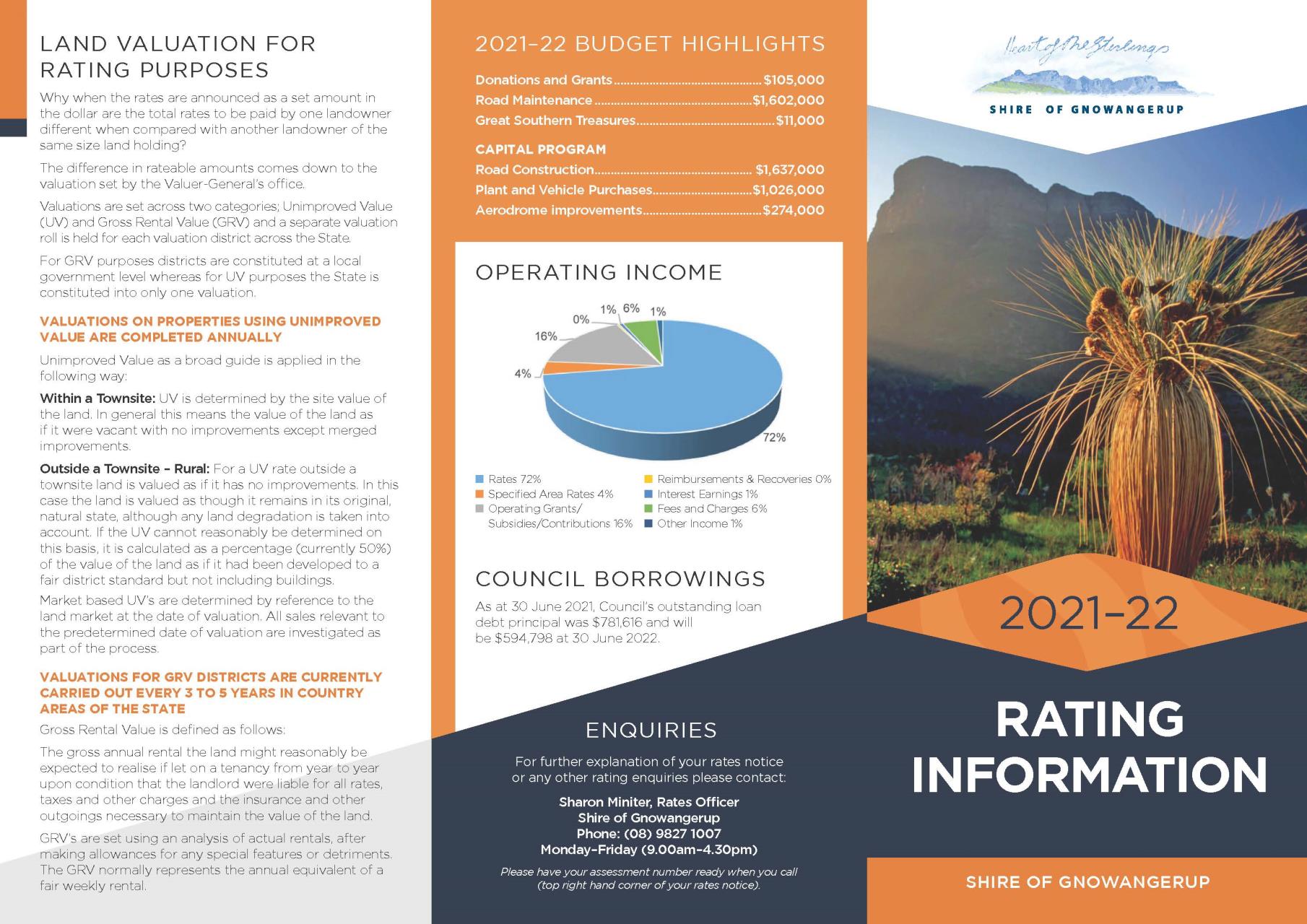 2021/22 Rates Brochure