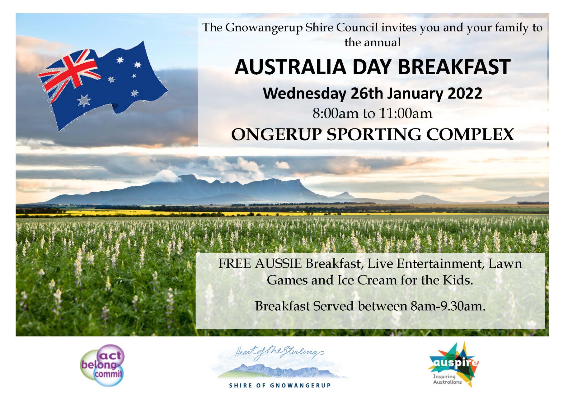 Australia Day Breakfast 2022