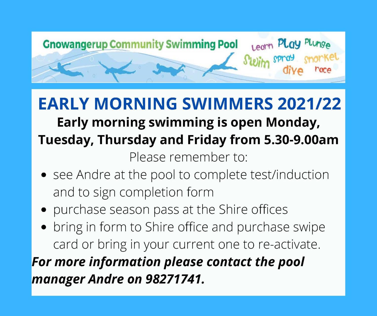 Early Morning Swimmers
