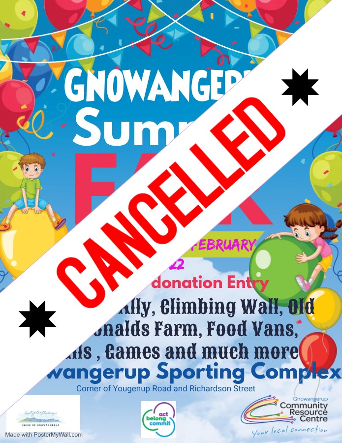 Gnowangerup Summer Fair- Cancelled